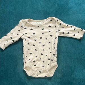 Heart Print Kids One Piece